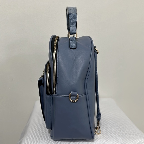 🔥Brand New Fashion Vegan Leather Blue Backpack. - Picture 5 of 15